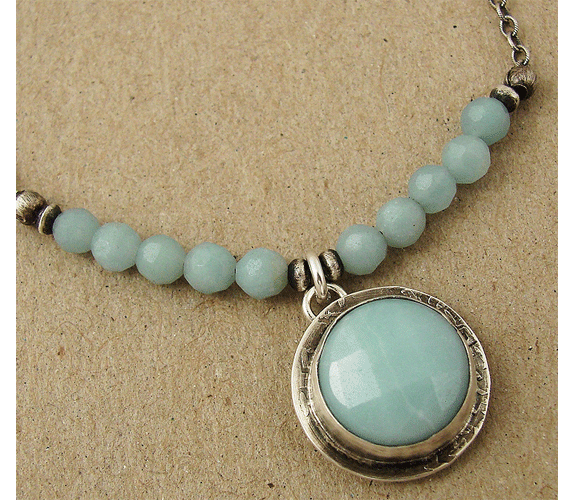 Ian Gibson - Sterling & Amazonite Necklace